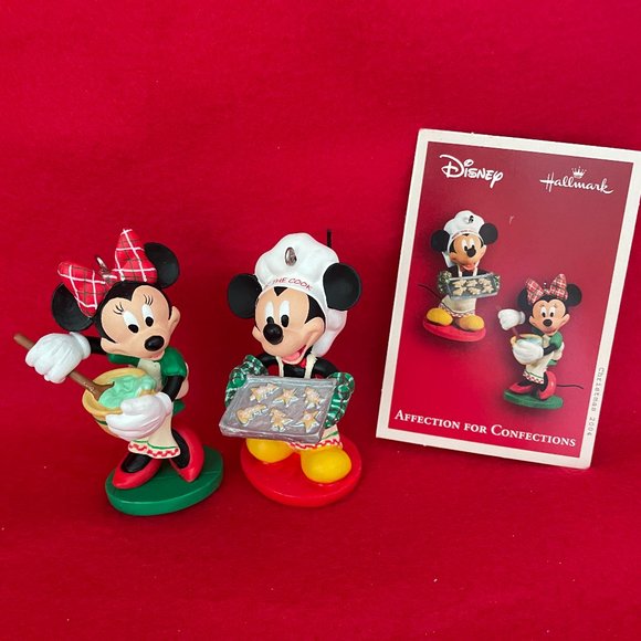 Mickey and Minnie Mouse Bakes Christmas Cookies Hallmark Ornaments - Picture 2 of 6
